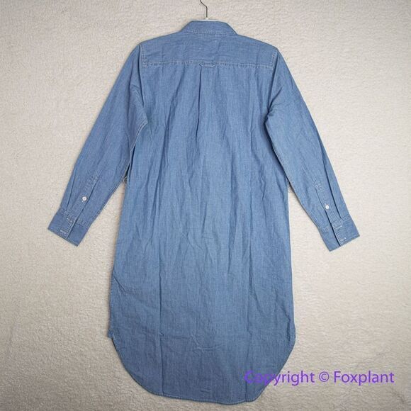 NEW J. Crew Classic-fit Chambray Shirt dress, size 2 - Picture 10 of 16